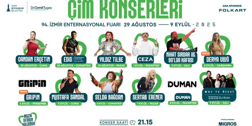 İZMİR FUARI'NDA SANAT, MÜZK VE EĞLENCE DOLU GECELER