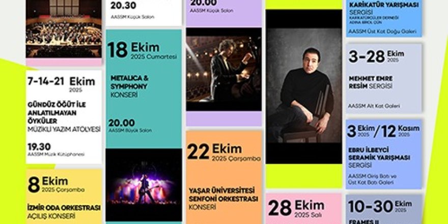 İZMİR'DE EKİM AYINDA SANAT VAR