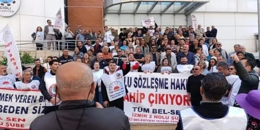 ÇİĞLİ BELEDİYE BAŞKANI EMEKÇİLERİN MAAŞINDAN KESİTİ ÇİĞLİ'DE ORTALIK KARIŞTI