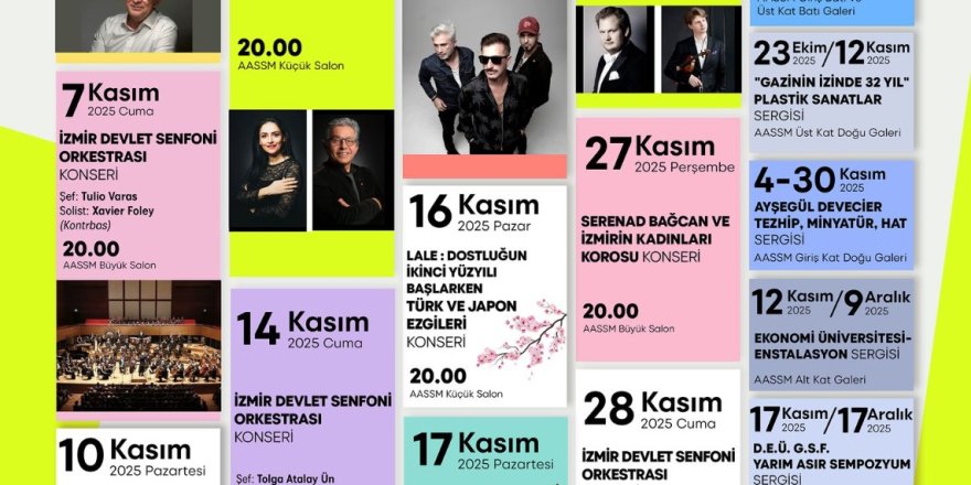 İZMİR'DE KASIM AYINDA SANAT VAR