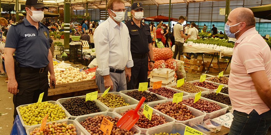 KARŞIYAKA KAYMAKAMI PAZARLARI DENETLEDİ