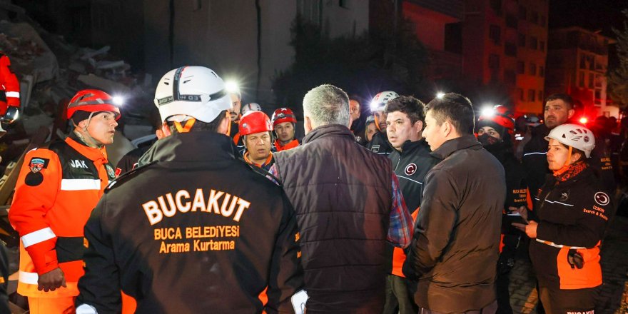 BUCA'NIN BAŞKANI DEPREM BÖLGESİNDE