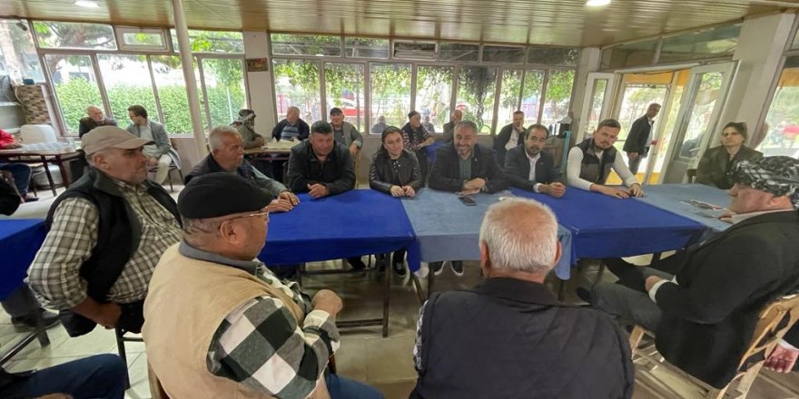 AK PARTİLİ ÇELİK KÖYLÜLERLE BULUŞTU