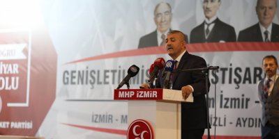 MHP İZMİR İL BAŞKANI ŞAHİN: 'BELEDİYELERİMİZİ HDP VE CHP'YE BIRAKMAYACAĞIZ'