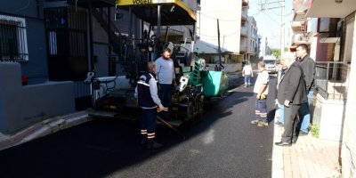 KARABAĞLAR'DA ASFALT MESAİSİ