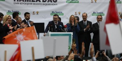 HAMZA DAĞ İZMİR'DE... İL BAŞKANI SAYGILI KARŞILAMADA NELER SÖYLEDİ?