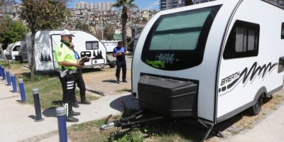 BAYRAKLI'DA KARAVAN İŞGALİNE SON