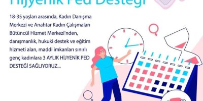 İZMİR BÜYÜKŞEHİR'DEN KADINLARA 'PED' DESTEĞİ