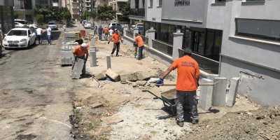 NARLIDERE'DE SOKAKLAR SİL BAŞTAN