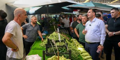 BORNOVA'DA PAZARYERLERİNE GÜVENLİK TEDBİRİ