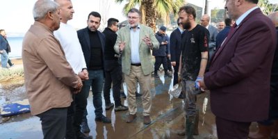 AK PARTİLİ BİLAL SAYGILI SEL MAĞDURU FOÇALILARI ZİYARET ETTİ