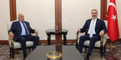 Dışişleri Bakanı Fidan, Fetih Genel Sekreteri Rajub'u kabul etti