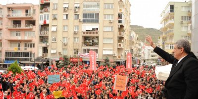 MİTİNG GİBİ OLDU.. ÇALKAYA: MİLLİ İRADEYİ ÇİĞNETMEYECEĞİZ