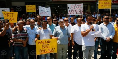 TORBALI'DA 'OĞLUNA VAR BİZE YOK MU?' EYLEMİ..400 İŞÇİ EYLEME BAŞLADI