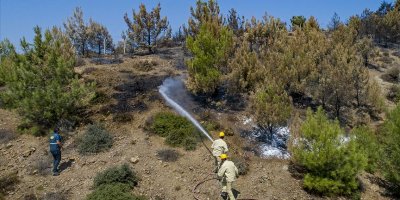 Yangın bitti 'nöbet' devam ediyor...