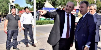 BORNOVA'DA PROJELER İÇİN SAHAYA İNİLDİ