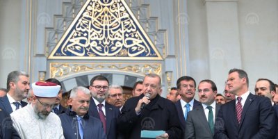 CUMHURBAŞKANI ERDOĞAN İZMİR'DE CAMİ AÇTI