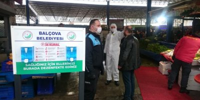 BALÇOVA BELEDİYESİ'NDEN KORONAVİRÜS'E ZABITA KALKANI