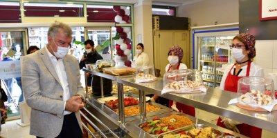 NARLIDERE BELEDİYESİ LOKANTA AÇTI..KADINLAR İŞLETECEK