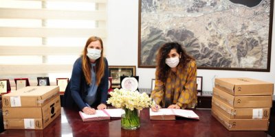 BALÇOVA BELEDİYESİ'BEYAZ BARETLİ KARDELENLER'İ YİNE BAĞRINA BASTI