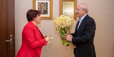 KEMAL KILIÇDAROĞLU'NA KARABURUN NERGİSİ İLE ZİYARET