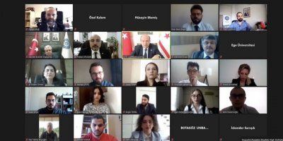 KUZEY KIBRIS TÜRK CUMHURİYETİ CUMHURBAŞKANI TATAR EGE ÜNİVERSİTESİ'NE KONUŞTU