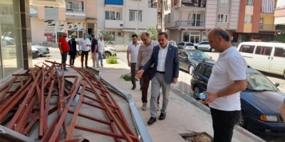 AK PARTİ İZMİR MİLLETVEKİLİ KIRKPINAR'DAN 'FIRTINA' ZİYARETİ