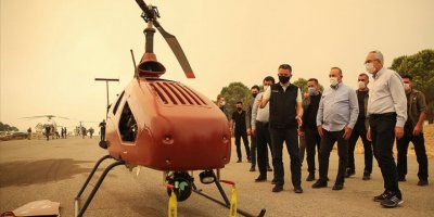 MANAVGAT YANGININDA 'İNSANSIZ HELİKOPTERLER' KULLANILIYOR