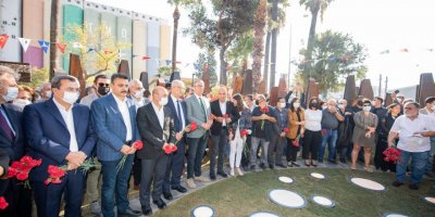 TUNÇ SOYER '10 EKİM KATLİAMI' ANITI'NI AÇTI