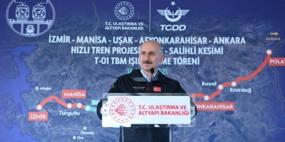 ANKARA-İZMİR YÜKSEK HIZLI TREN HATTI SALİHLİ'YE DAYANDI