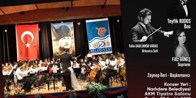 NARLIDERE'DE ÇOCUK SENFONİ ORKESTRASI SAHNE ALIYOR