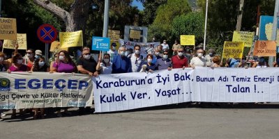 İŞ ADAMININ DA SİYASETÇİNİN DE GÜNDEMİ KARABURUN.. GES EYLEMİ YAPILDI..