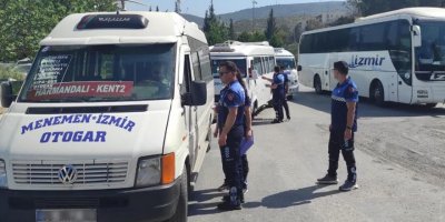 İZMİR'DE BAYRAM HAREKETLİLİĞİ..ZABITA DENETİMLERİ ARTTIRDI