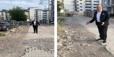 BORNOVA DELİK DEŞİK..GÜLDOĞAN'DAN FOTOĞRAFLI İSYAN