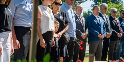 AHMET PİRİŞTİNA MEZARI BAŞINDA ANILDI