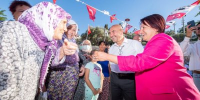 KARABURUN'DA MAVİ BAYRAK COŞKUSU