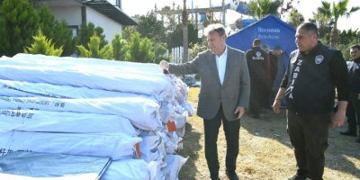 BORNOVA'NIN ÇADIRLARI DEPREM BÖLGESİNDE