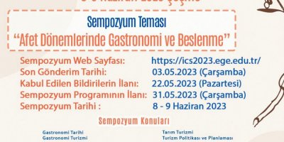 İZMİR'DE GASTRONOMİ SEMPOYUMU YAPILACAK