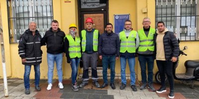 GAZİEMİR BELEDİYESİ DEPREM BÖLGESİNDE HASAR TESPİTİ YAPIYOR