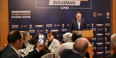 AK PARTİLİ İZMİR MİLLETVEKİLİ ADAYLARI HEMŞEHRİ DERNEKLERİYLE BULUŞTU