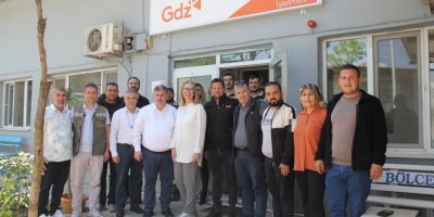 AK PARTİLİ ÇANKIRI İZMİR'DE İŞÇİLERLE BULUŞTU