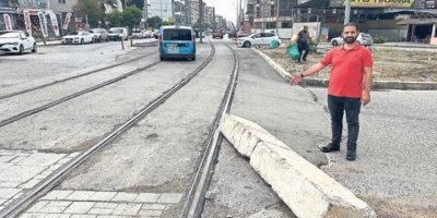 İZMİR BÜYÜKŞEHİR'DE PARA BİTTİ..ÇİĞLİ TRAMVAYI DURDU..ESNAF PERİŞAN