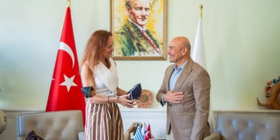 YUNANİSTAN İZMİR BAŞKONSOLOSU'NDAN SOYER'E VEDA ZİYARETİ